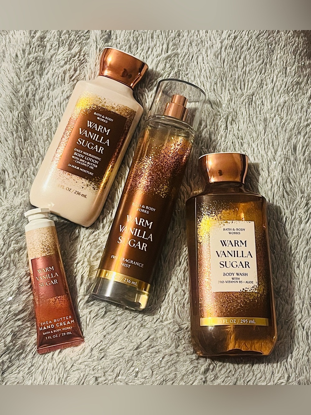 NEW Bath & Body Works Warm Vanilla Sugar Bundle